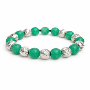 Pulsera Esmeralda Viva en Plata