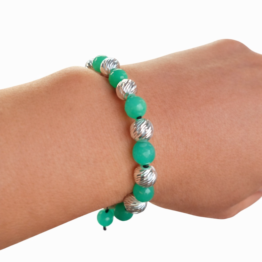 Pulsera Esmeralda Viva en Plata - Image 2